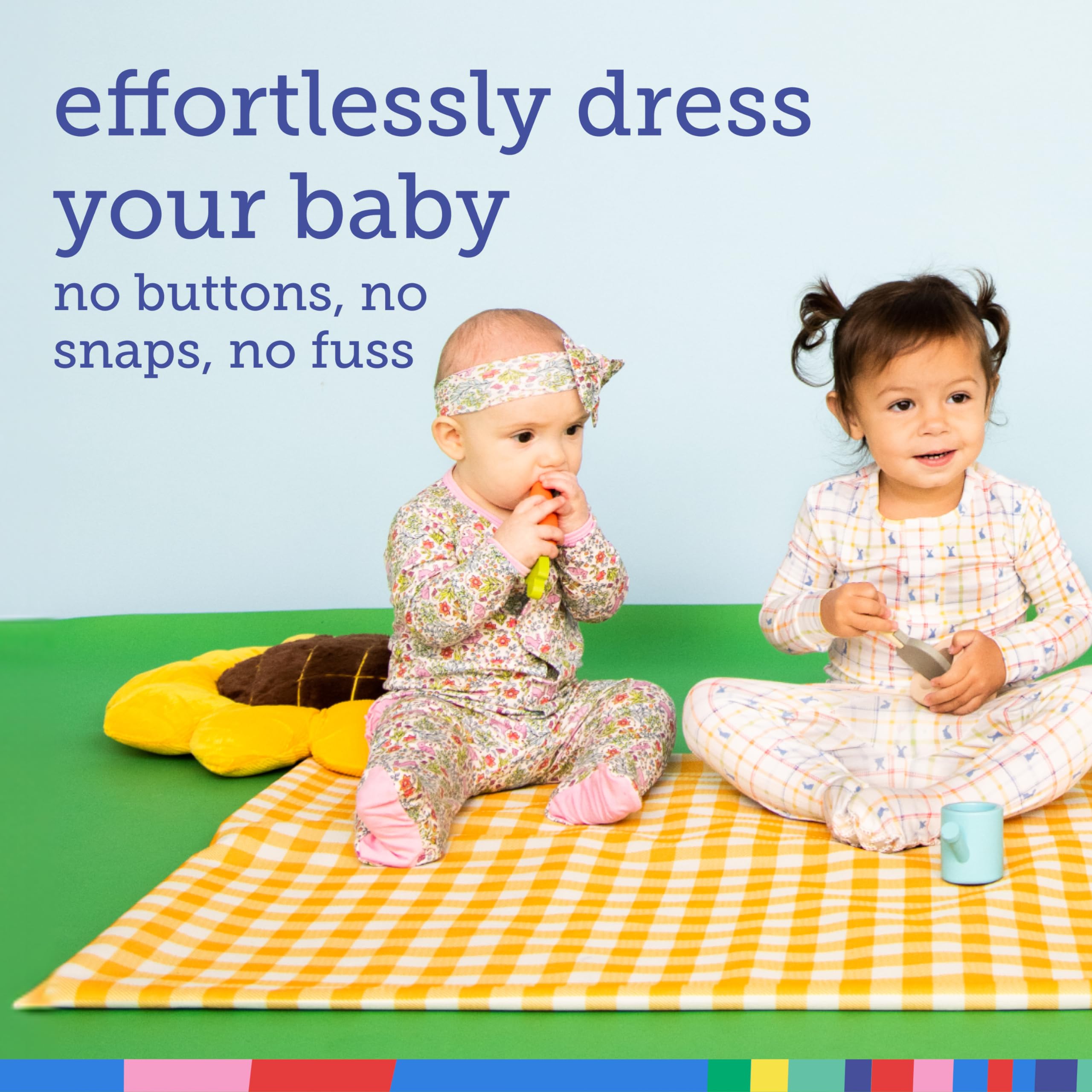 Magnetic Me Footie Pajamas Soft Modal Baby Sleepwear with Quick Magnetic Fastener | Boys and Girls Sleeper Preemie-24 Months - Image 3