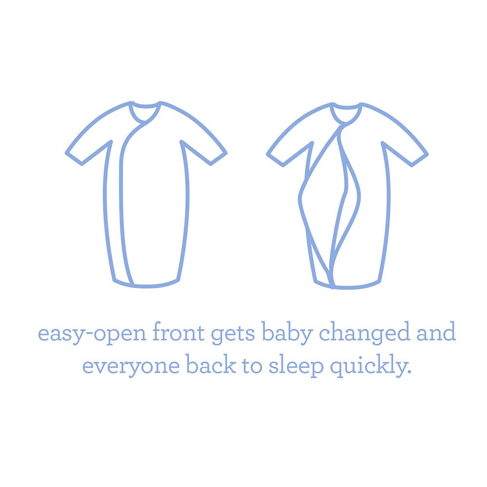 Magnetic Me Organic Cotton Newborn Sleeper Gown & Hat Set | Super Soft Organic Cotton Fabric Sleep Sack - Image 3